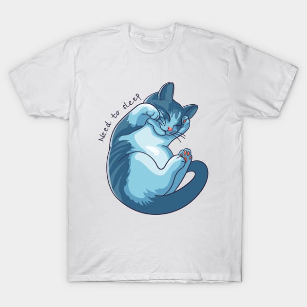 sleeping kitten T-Shirt by art object